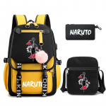 3 tk/komplekt Anime Naruto Seljakott L&otilde;uendist Seljakott Teismelisele &Otilde;pilasele T&uuml;druk Poiss Tagasi Kooli Koolikott Meestele Naistele Vabaaja Reisikotid