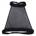 Naiste v&otilde;rkkangast Cami p&auml;itsetega kaelus Crop Tank Top Naiste rinnahoidja &uuml;lemine vest XL must