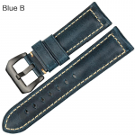 WatchBand kella rihm 22mm 24mm 26mm kella tarvikud must pandlaga Itaalia vintage sinine nahast kella rihm Panerai kella rihmadele 23mm