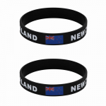 2tk Uus-Meremaa lipp Silikoonist k&auml;ev&otilde;rud Sport randmepaelad Rahvuslipud Randmepael meestele Naistele Motiveeriv kummipael Moeaksessuaarid Kingitused 2pcs