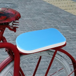 Bicycle Rear Seat Cushion Bike Back PU Leather Easy to Install Cycling Part sinine