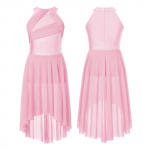 Lastele, t&uuml;drukutele, l&uuml;&uuml;riline ladina tantsukleit, varrukateta s&auml;delev kivikivist rusuv trikoo balletitantsur&otilde;ivad 9-10 Years