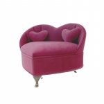 1/6 diivan t&uuml;drukutele ja naistele EHTEkarp, Magamistoa sisekujundusega hoiukohver, karbikorter, 12-tollised nukkude m&auml;rulifiguurid, diivan kahele inimesele 18*14*13cm roosa