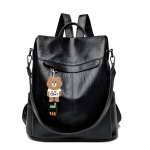 Naiste v&auml;ike seljakott, suure mahutavusega mitmekihiline pehmest nahast &otilde;lakott must