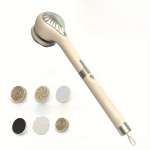 6 peaga elektriline du&scaron;ihari, USB-laetav, multifunktsionaalne 6 peaga elektriline kehahari, eemaldatav k&auml;epide, 3 reguleeritava vanniharja kombinatsioon aprikoosi