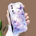 Armas koomiksimustriga kreemjas tekstuuriga korpus Lainelise servaga pehme silikoonkaanega telefoni&uuml;mbris Huawei Honor Infinix Tecno iPhone'i jaoks Huawei Mate 30 valge