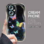 Armas koomiksimustriga kreemjas tekstuuriga korpus, lainelise servaga pehme silikoonkaanega telefoni&uuml;mbris OPPO Reno Realme jaoks Realme C1 puhas