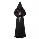 4 tk/komplekt Halloweeni mantli kost&uuml;&uuml;m keskaegne mungar&uuml;&uuml; v&otilde;luri Cosplay tantsuriidest keeb tugeva drapeeringuga suur m&uuml;ts kaelakee v&ouml;&ouml;k&ouml;is S