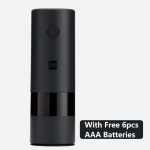 Xiaomi Huohou elektriline automaatne paprika- ja soolaveski LED-valgus 5 režiimiga pipra-v&uuml;rtsi ja portselanist jahvatamise s&uuml;damikuga veski k&ouml;&ouml;k With Battery Model must