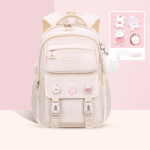 T&uuml;drukute seljakott algklasside lastele koolikott komplekt Kawaii laste seljakotid t&uuml;drukule veekindel algkooli kott large size beež