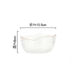 Salatikauss P&otilde;hjamaade stiilis l&auml;bipaistev lauan&otilde;ud, kullast v&auml;rvitud klaasist salatikauss, puuviljakauss, praktiline k&ouml;&ouml;gin&otilde;u