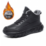 Meeste Saapad Lumesaapad Vabaaja Tossud Talvised Mugavad Soojad Kingad Pl&uuml;&uuml;sist Tossud Meeste Jalatsid Ronimine Pl&uuml;&uuml;sist Spordijalatsid Suurus 39-48 48 soe must v&auml;rv