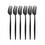 6 tk Fruit Fork Luksuslik lameda k&auml;epidemega roostevabast terasest roosikuldsed matt koogikahvlid Armas minikahvel, mida kasutatakse peokahvel restoranis koogi jaoks kuld