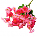 1 x kimp / 60 peaga kunstlik v&otilde;ltsitud kampanula lillelehtedega pulmapeo kaunistus kollane