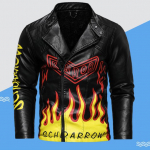 Meeste PU-nahast jakk s&uuml;giseks ja talveks, Euroopa ja Ameerika meeste kaldus plokk, rev, mootorratta nahkjakk XXXL must