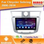 Android Chrysler Sebring 3 JS 2006 - 2010 jaoks Autoraadio Stereo Multimeedia Video M&auml;ngija Navigatsioon GPS Carplay 2DIN WIFI 4G 5 4 core 1GB+32GB carplay