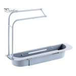 Valamu hoiustamisriiul k&auml;ter&auml;tikuivati ​​Laiendatav teleskoopdisain Ventilatsioon Drenaaž Lihtne paigaldada Multifunktsionaalne k&ouml;&ouml;gi &auml;ravoolurest hall