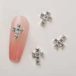10 tk Retro Cross Nail Charm sulam Rhinestones Cross Charms Punk gooti k&uuml;&uuml;nekunsti tarvikud akr&uuml;&uuml;lk&uuml;&uuml;nte jaoks 1