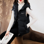 Uus naiste vest puhvis jope kapuutsiga l&uuml;hike, avara istmega soe Parkas naiste vest allapoole Puuvillapolsterdatud jope v&auml;lisr&otilde;ivad 3XL