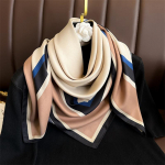 90 * 90 cm Uus Twill Silk Lihtne p&auml;ikesekaitse, soe suur kandiline sall Sall pear&auml;t naistele 90x90cm