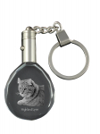 Highland Lynx - Fob with cat photo, crystal key ring in gift box, unique gift by Art-Dog brand