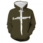 Kevadine ja s&uuml;gisene vabaaja pullover, isikup&auml;rastatud risti 3D digitaalprinteriga moodne pusa kampsun S