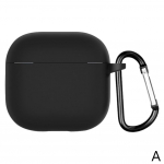 Airpods 4 2024 silikoonist kaitse&uuml;mbris konksuv&auml;rvi k&otilde;rvaklappidele Airpodsile vedel kate 4 S5S7 Black-1pcs