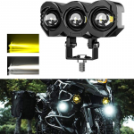 1/2 tk universaalne 25 W LED-esituli kahev&auml;rviline kolme objektiiviga LED-kohttuli kaug- ja l&auml;hituledega mootorratta LED-s&otilde;idutuledega 1pcs