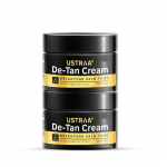 Ustraa De-Tan kreem meestele - 50g (Komplektis 2) - Dermatoloogiliselt testitud &ndash; t&otilde;husaks p&auml;evituse eemaldamiseks ja &uuml;htlaseks nahatooniks, Jaapani yuzu ja lagritsaga