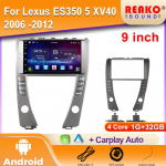 Android Auto Raadio Lexus ES350 5 XV40 2006 -2012 Video Multimeedia Bluetooth M&auml;ngija Navigatsioon 4G GPS Carplay stereo 4 core 1GB+32GB carplay