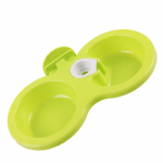 Lemmikloomakaussi automaatne veejaoturi s&ouml;&ouml;tja rippuva koera kahekordne s&ouml;&ouml;tmine joogis&ouml;&ouml;t plastikust kassitoidu puur 24.5x12x3.5CM roosa