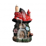 Mushroom House Backflow viirukip&otilde;leti vaik K&auml;sit&ouml;&ouml; Loodusteema Kosk Viirukip&otilde;leti Aroomiteraapia Ornament Kodukaunistus T&auml;iskasvanute seksir&otilde;ivad A