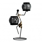 K&uuml;&uuml;nlaalus Pastoraalne skulptuur K&uuml;&uuml;nal Kunstiline raud abstraktne tegelastehoidja peotarbed A