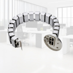 Cable Management Manager Desk Wiring Conduit Table Easy Install to Height valge