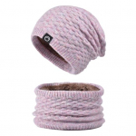 2 tk/komplekt Naiste talvesalli m&uuml;tsikomplekt Paks kootud soe libisemisvastane elastne k&otilde;rvakaitse tuulekindel m&uuml;ts Talvine &otilde;ue kaelasoojendaja kottis m&uuml;tsikomplekt beež