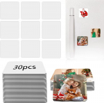 30 tk 7,5 * 5,5 cm sublimatsioonimagneti toorikud Sublimatsiooniga t&uuml;hjad k&uuml;lmikumagnetid, mis on kohandatud isetegemise k&ouml;&ouml;gikontori dekoratiivesemete jaoks