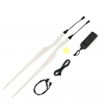 Mootorrattakiiver valguse luminofoorkiivri dekoratiivne Bar Led s&otilde;idusignaali valgusriba DIY kiivri katte kaunistus