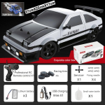 Uus AE86 1: 16 v&otilde;idus&otilde;iduautot kaugjuhtimispuldiga m&auml;nguasjadega RC Car Drift kiire v&otilde;idus&otilde;idupihusti 4WD 2,4G elektrilise spordis&otilde;iduki kingitused valge