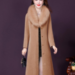 Winter Mother Medium Long lamba p&uuml;gamismantel Naiste uued daami lahtised mantlid XXXL khaki