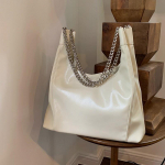 Naiste trendikad lihtsad suure mahutavusega kandekotid Mitmek&uuml;lgsed reisijate &otilde;lakotid Moodne kett kaenlaaluste kott Pehmest nahast k&auml;ekotid