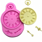 Toidukvaliteediga silikoonist kella silikoonist koogivormid silikoonist &scaron;okolaadivormist fondant k&uuml;psise silikoonvormid