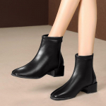 Mood kvaliteetsed saapad Naiste poolsaapad T&otilde;mblukuga terava ninaga jalatsid K&otilde;rged kontsad Naiste saapad Peokingad Naistele 2024 Uus talv 35 must