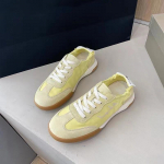 Moodsad kommiv&auml;rvi tossud madala l&otilde;ikega seemisnahast l&otilde;uendist kingad meestele ja naistele vabaaja t&auml;navatossud pehmed kerged vabaajajalatsid 35 kollane