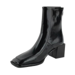 Moodsad talvised poolsaapad Naiste kingad Moodne kandiline varvas k&otilde;rge kontsaga l&uuml;hikesed paadid Naiste elegantsed Morderi saapad 2024 35 must