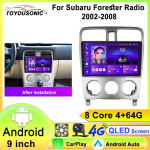 Android 13 autoraadio Subaru Forester SG 2002-2008 jaoks Multimeedia videopleier Navigatsioon Stereo GPS Carplay Autoradio 2Din 8 core 4GB+64GB