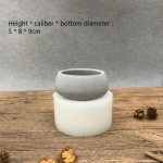 K&auml;sitsi valmistatud isetehtud vormid kipspotile, betoonist lillepoti vormid mahlakad taimed potti silikoonvormid p&otilde;hjamaises stiilis ZM901