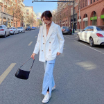 S&uuml;gisene kaherealine sametist &uuml;likonnajakk naistele S