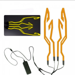 6 v&auml;rvi kiivri riba EL kleebis LED kiivri valgusriba mootorratta kiivri valgus &ouml;&ouml;s&otilde;idu tarvik veekindel LED k&uuml;lm tuli kollane hele v&auml;rv