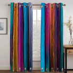 Mitmev&auml;rvilised Rainbow High Varjutavad Magamistoakardinad S&auml;tendavate T&auml;htedega Elutoa Kodukaunistus Paks Blackout Kardin Uue Stiili Kardin W55 X H120cm X 2&HOOK