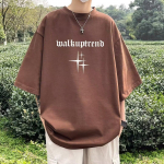 Uus l&uuml;hikeste varrukatega T-s&auml;rk meestele suvel, Korea stiilis trend, lihtne poolvarrukatega topp, Hongkongi stiilis vaba vabaaja br&auml;ndi T-s&auml;rk M must